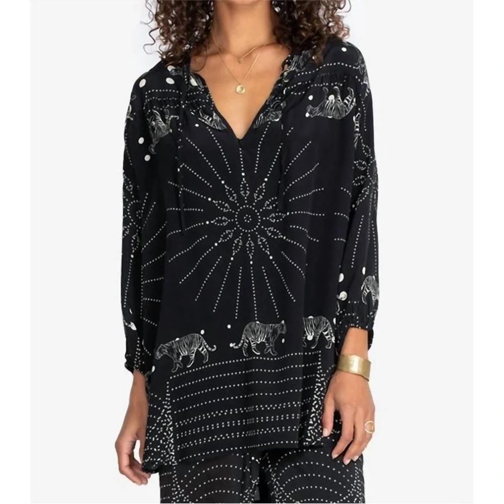 JOHNNY WAS Biya Alisha Blouse Size S_2